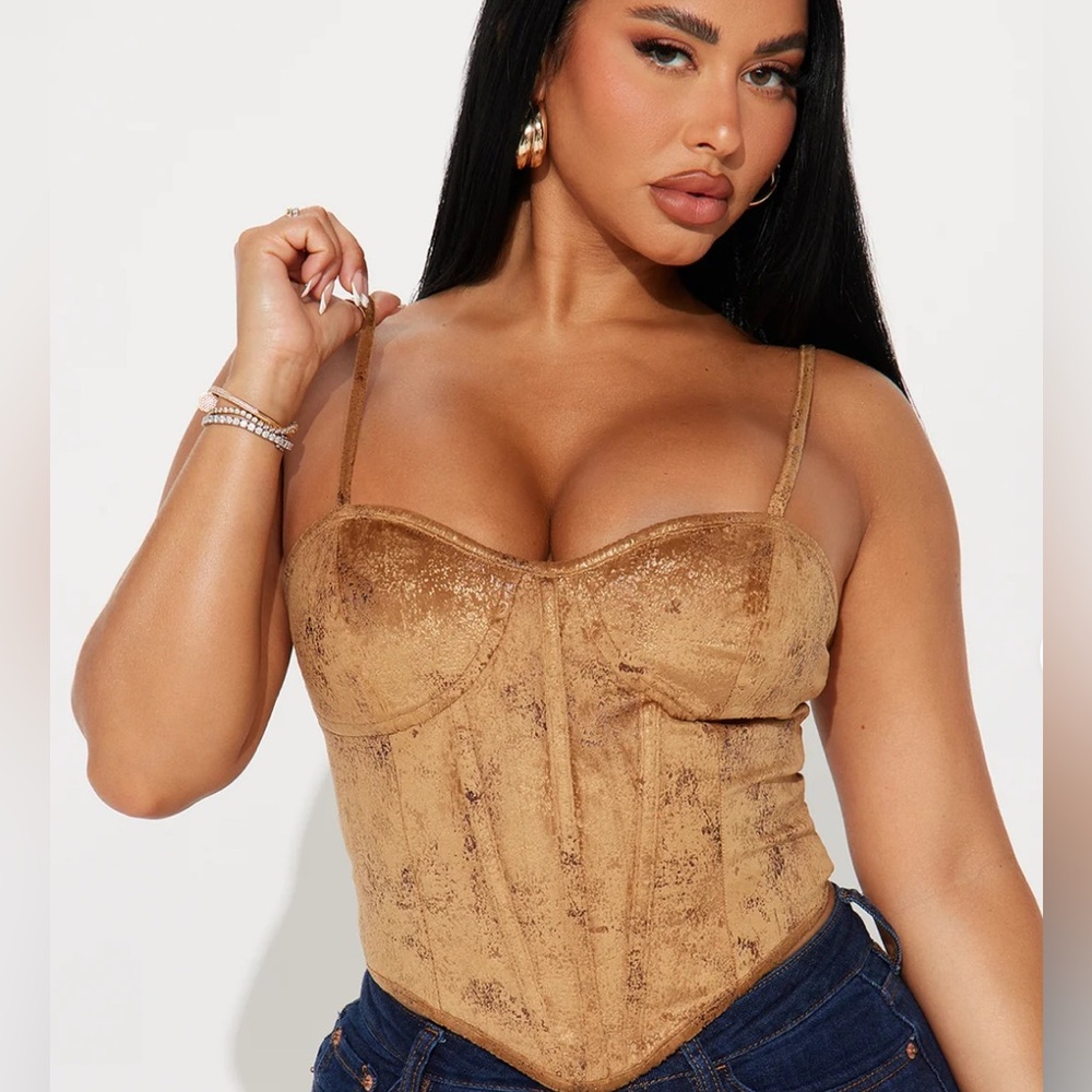 Fashion Nova Brown Crop Top